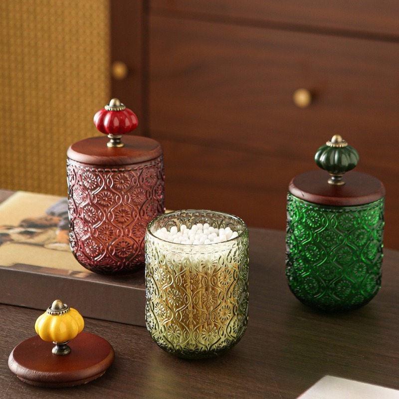 Caixa de armazenamento de coto - Candle Making Jars With Lids avaliação e preço